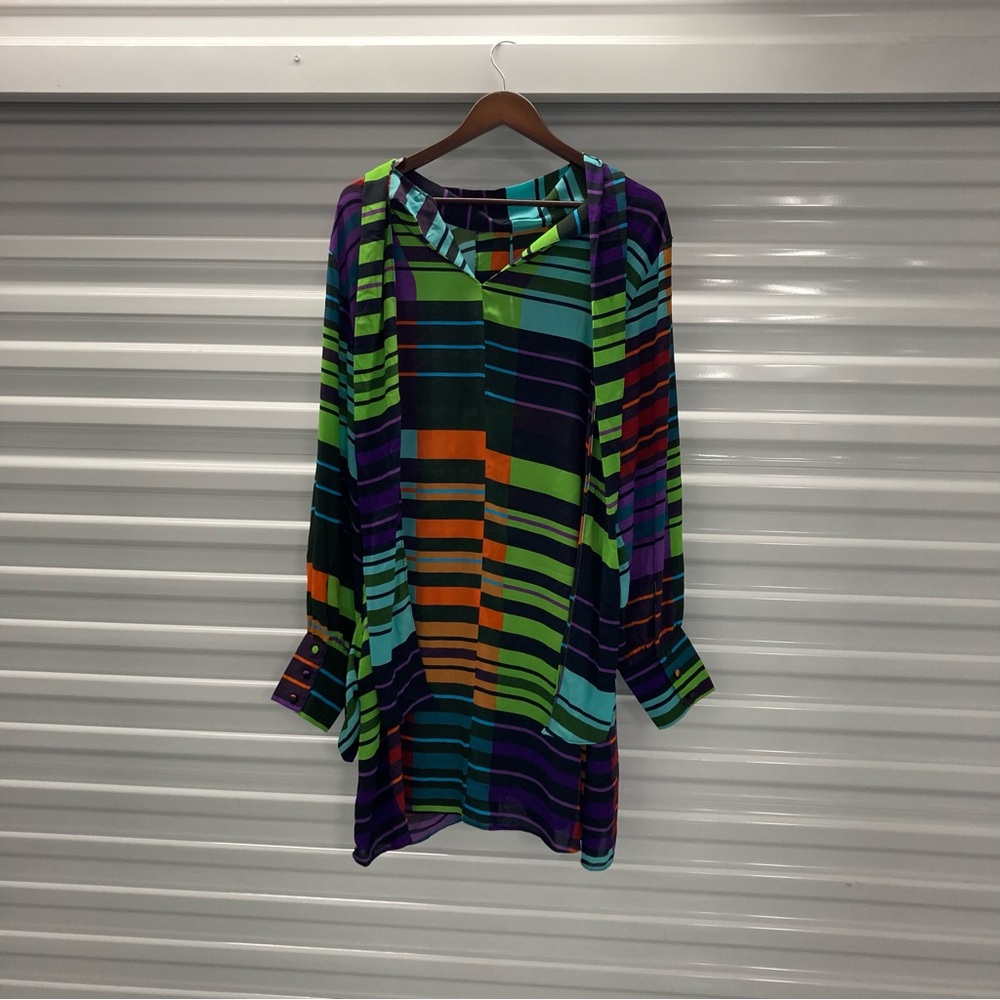 City Chic Multicolor Striped Top